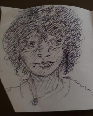 Pen sketch(es) that I've made quickly at work. Original artwork(s).