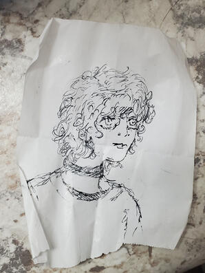 Pen sketch(es) that I've made quickly at work. Original artwork(s).