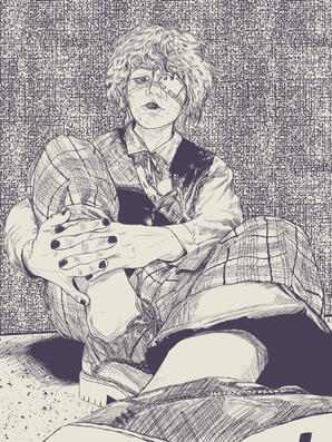 Fanart was inspired by Daan/Daniël, the doctor from Fear & Hunger Termina. Based on a photo I took of my own cosplay for the character.