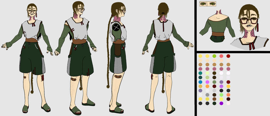 Character inspired by the idea of "comfort wear". I have several color variations, this one is the Mountain Ranger colorway.