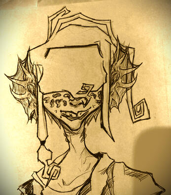 Original character design inspired by DnD's Tritons and Homestuck's fish trolls.