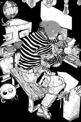 Fanart of Luca Balsa ("Prisoner") from Identity V.