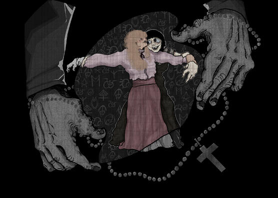 Fanart of Marina Domek and Samarie from Fear & Hunger Termina.